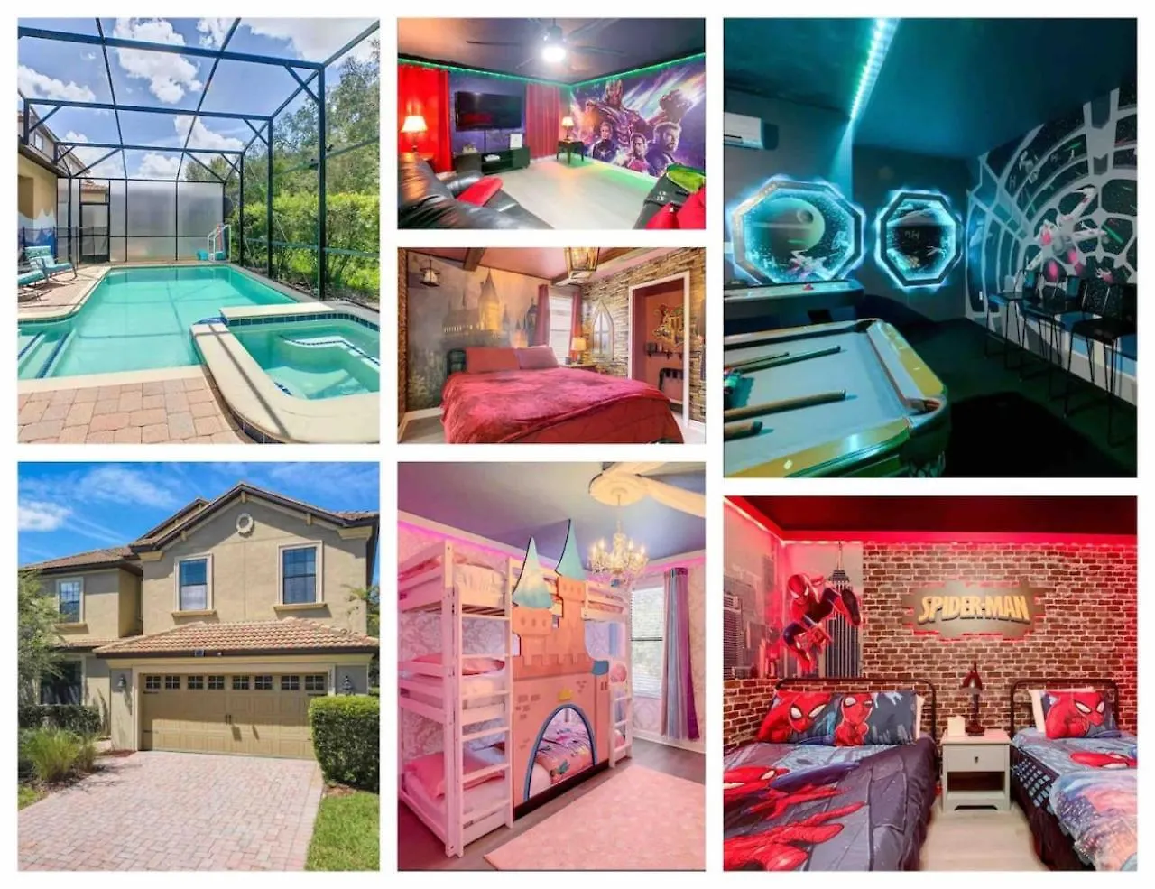 Championsgate Avengers, Starwars, Princess Castle Davenport